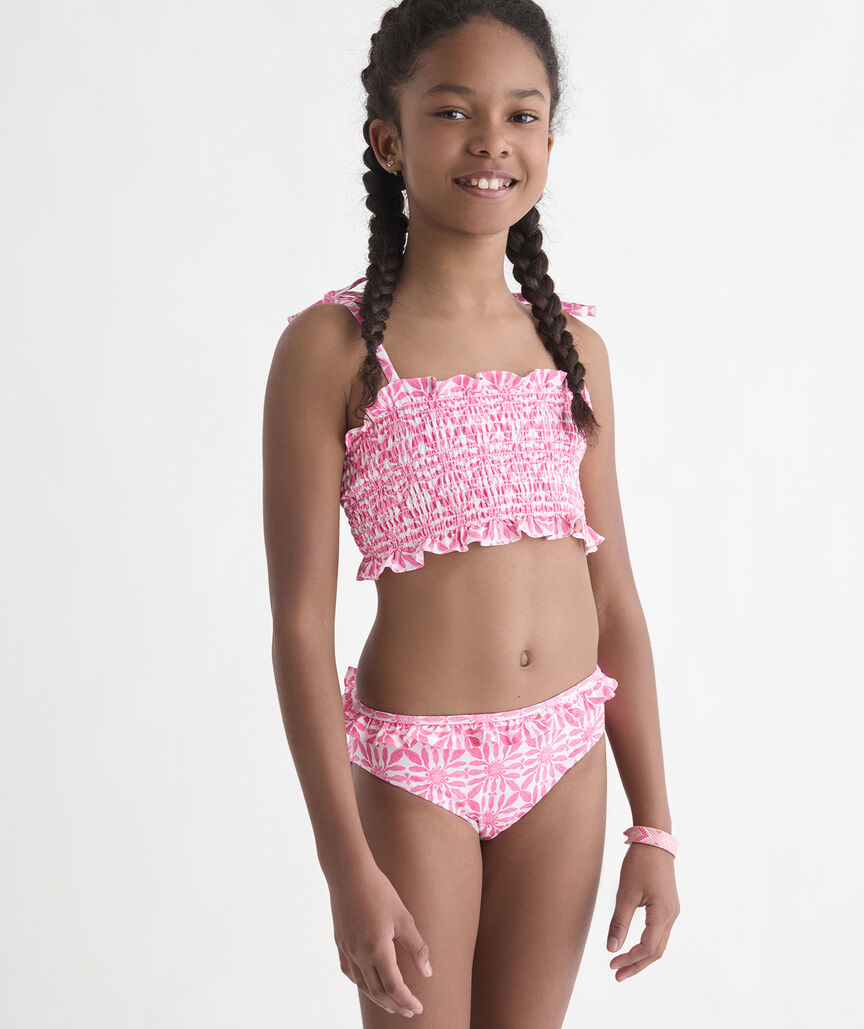 Girls' Smocked Bikini