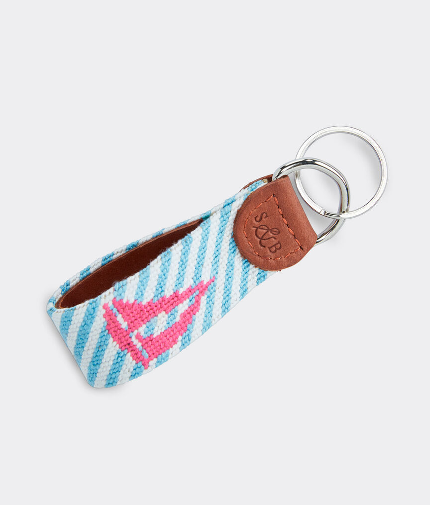 vineyard vines x Smathers & Branson Seersucker Key Fob