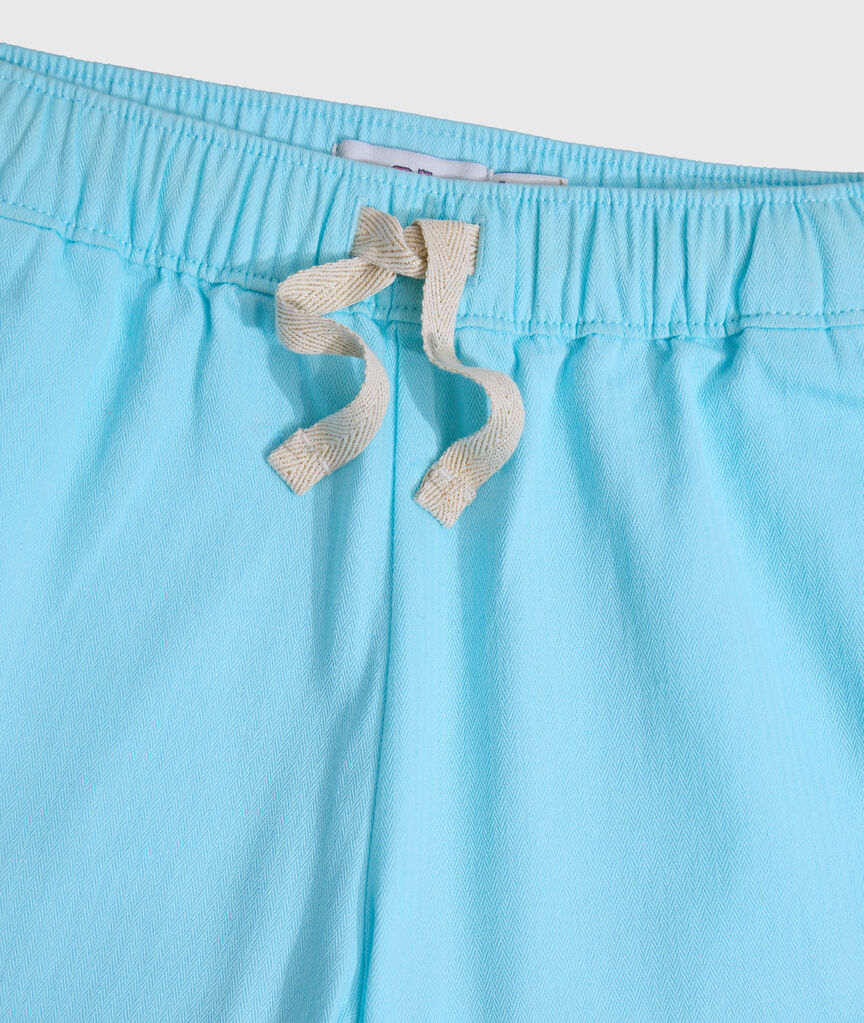 OUTLET Girls' Scallop Hem Herringbone Pull-On Shorts