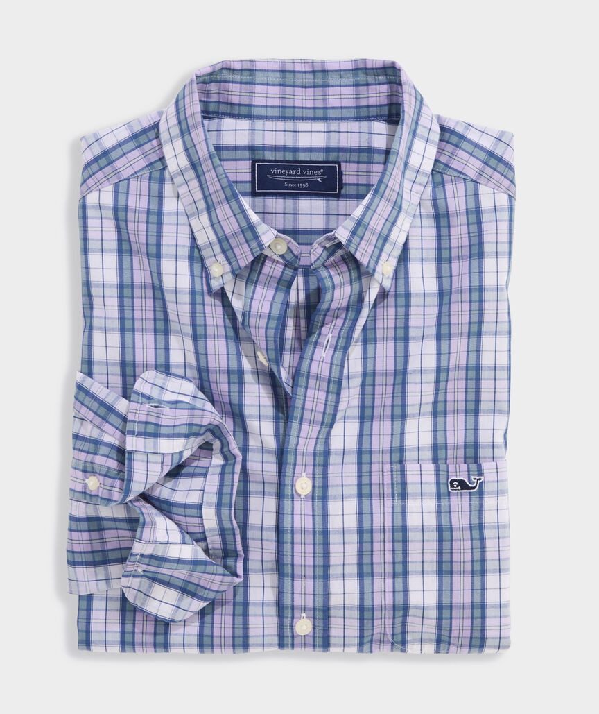 Washashore Plaid Perfect Wash Poplin Shirt