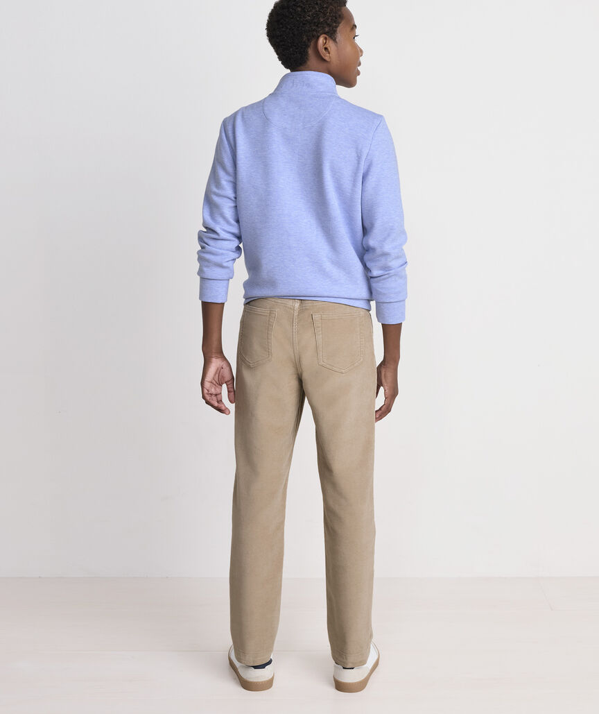 Boys' Stretch Terry Cord 5-Pocket Pants