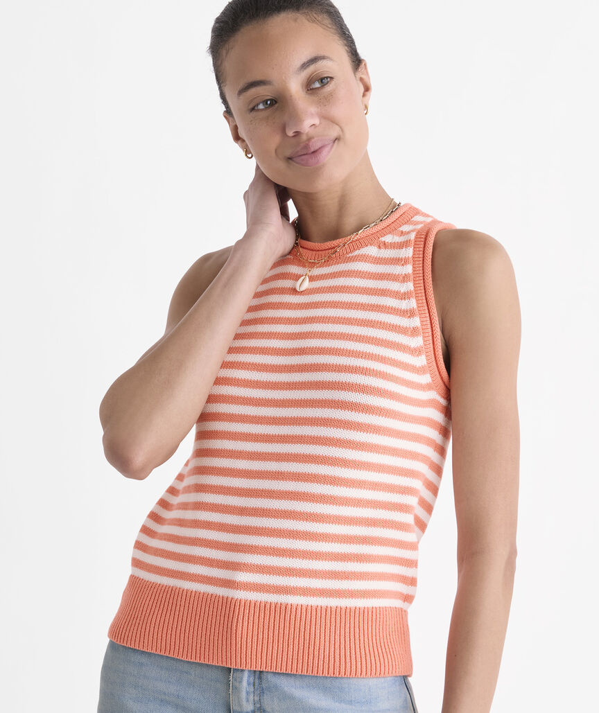 Katie Cotton Rollneck Sweater Tank