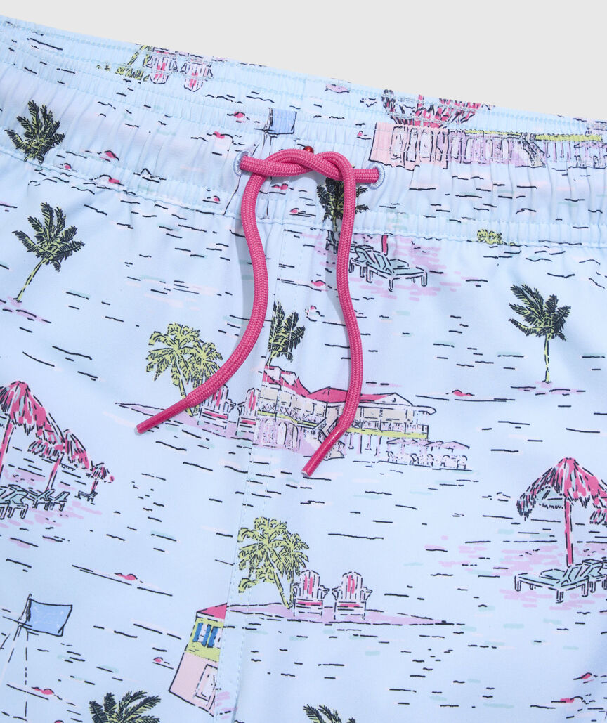 OUTLET Boys' BVI Scenic Chappy Swim Trunks