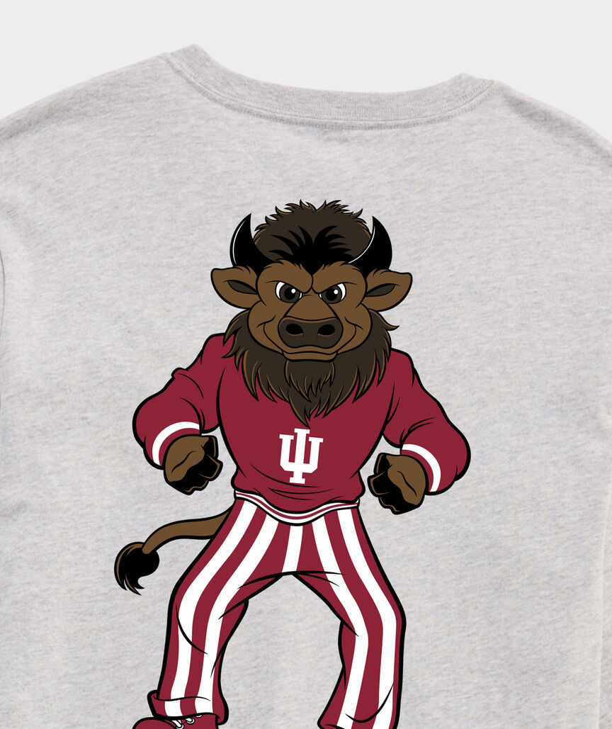 Indiana University Hoosier The Bison Long-Sleeve Pocket Tee