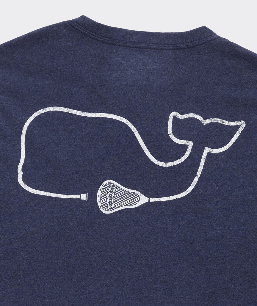 Lacrosse Stick Whale Long-Sleeve Pocket Tee
