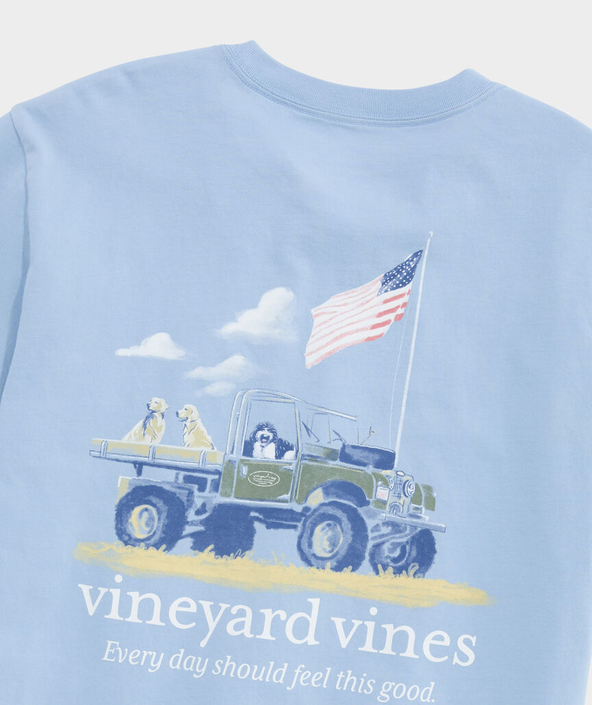 Painted Americana Truck Short-Sleeve Pocket Tee