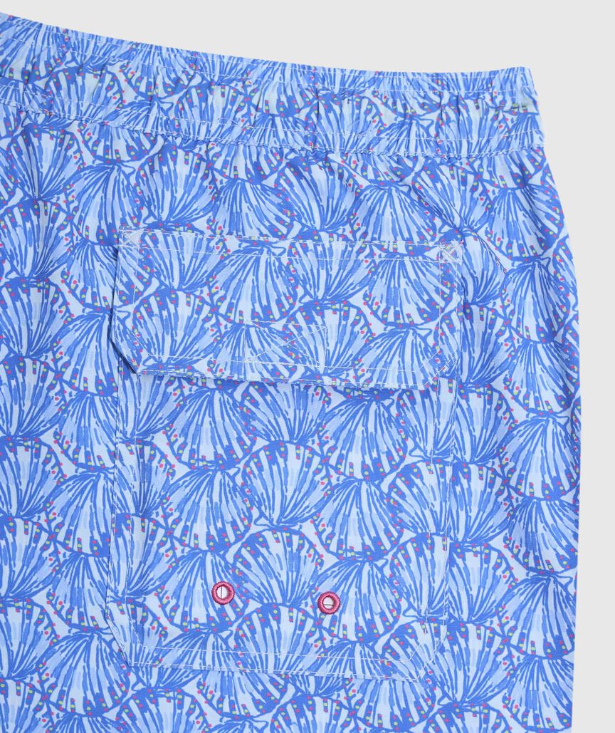 OUTLET 5 Inch Scallop Shells Allover Chappy Trunks