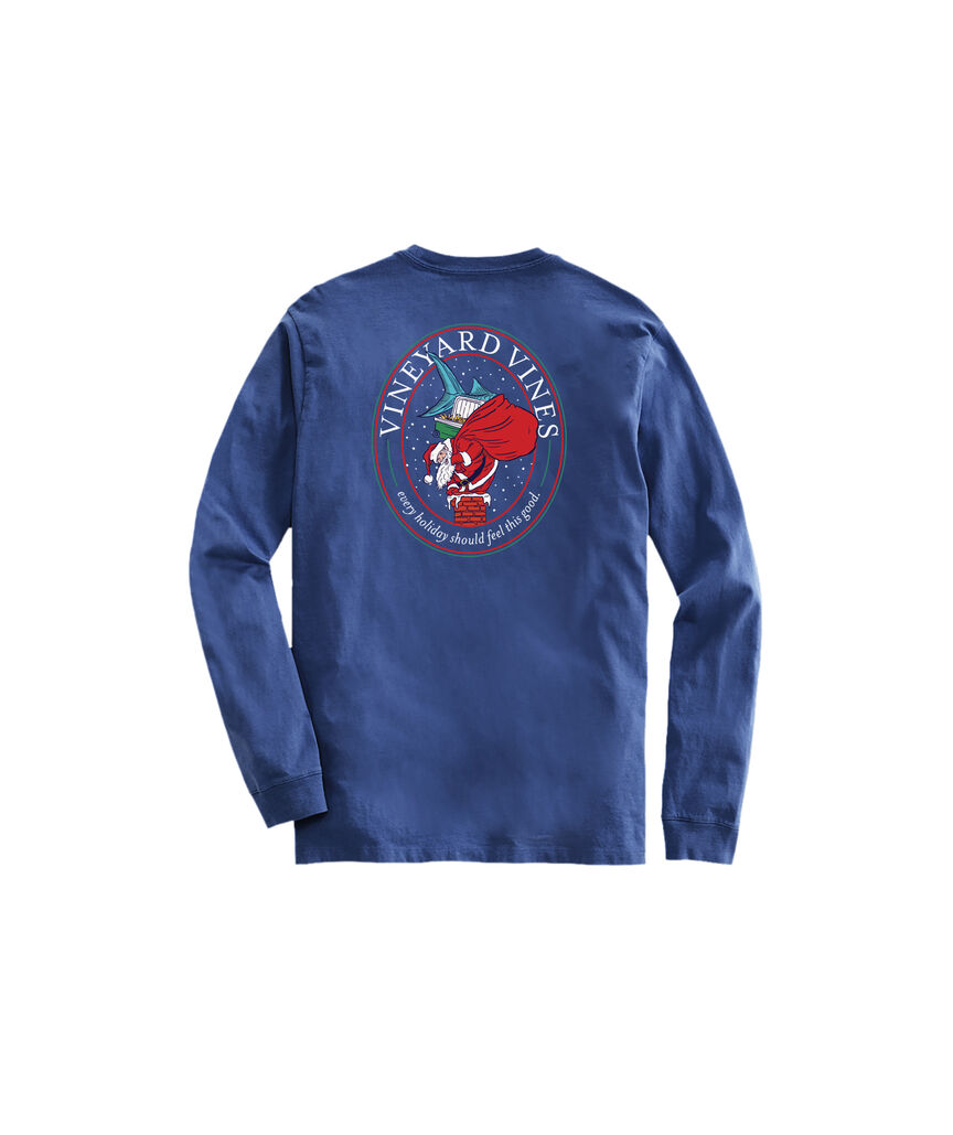 OUTLET Santa Chimney Long-Sleeve Pocket Tee