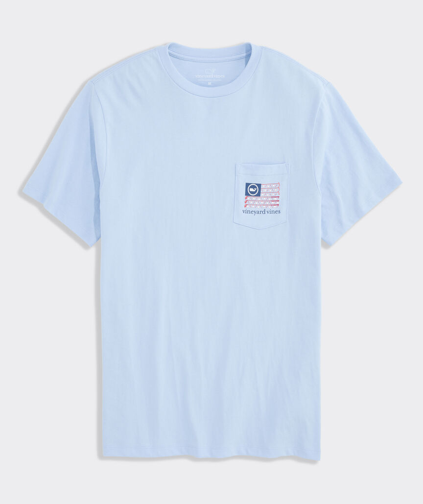 Americana Golf Clubs Flag Short-Sleeve Pocket Tee