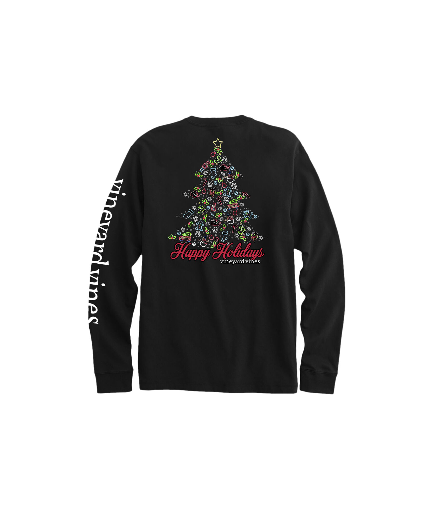 OUTLET Christmas Good Vibes Long-Sleeve Pocket Tee