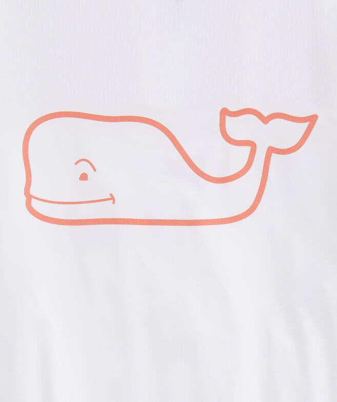 Boys' Whale Logo Long-Sleeve Harbor Performance Tee