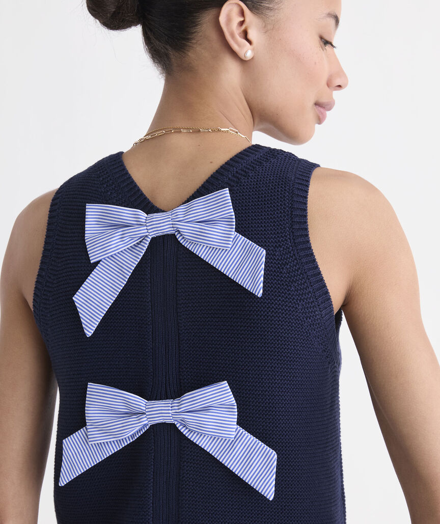 Katie Cotton Bow Sweater Tank