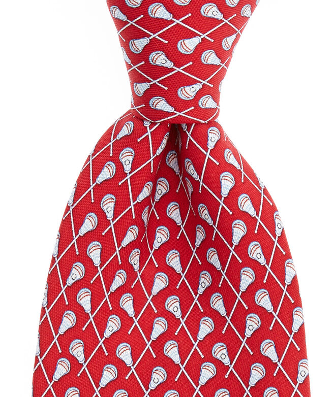 Men's Ties Lacrosse Printed Silk Tie for Men Vineyard Vines