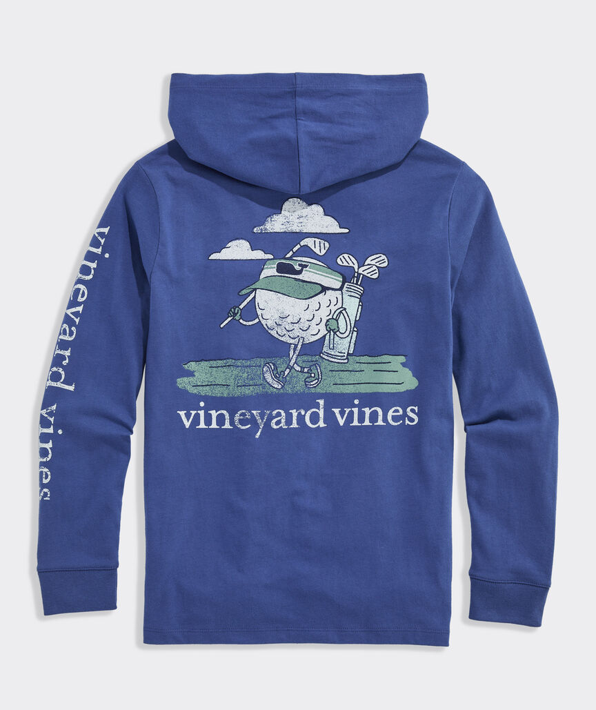 Boys' Drive Fast Putt Slow Long-Sleeve Hoodie Tee
