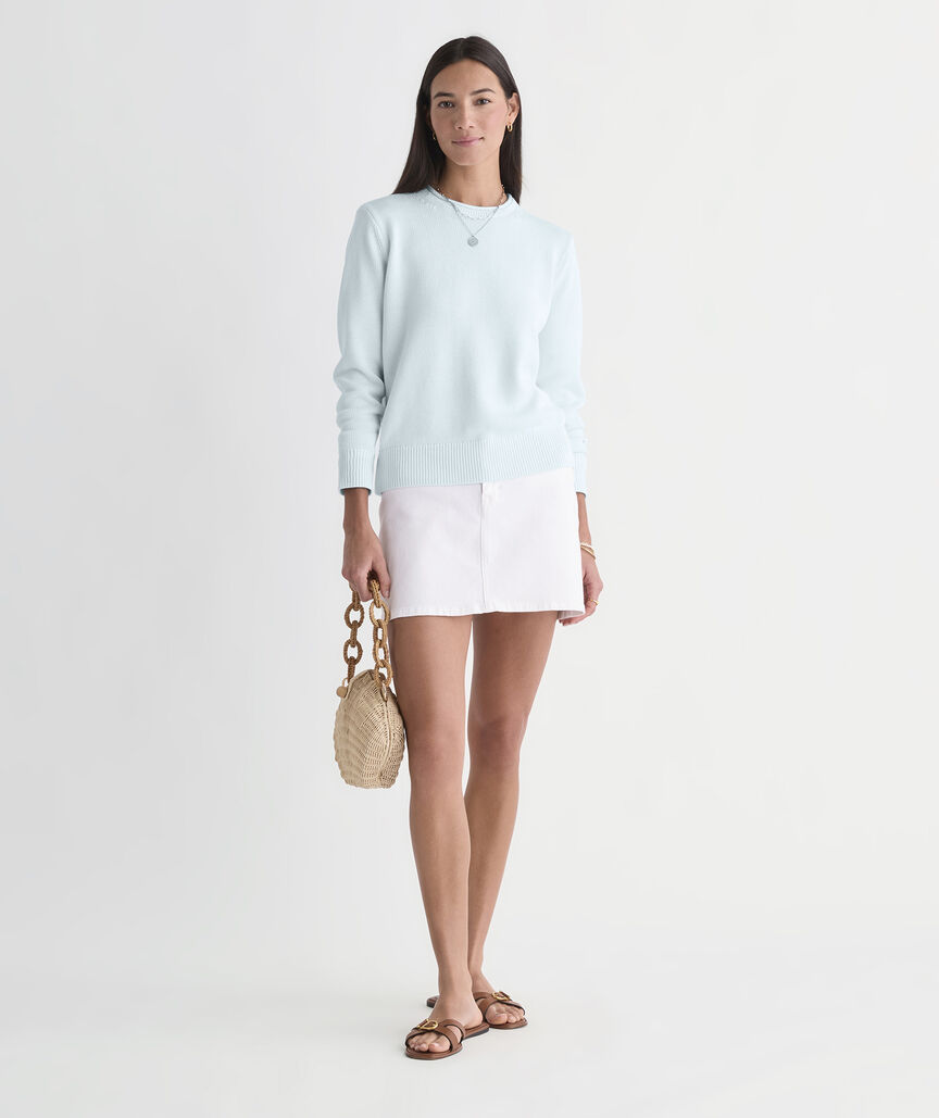 Katie Cotton Garment-Dyed Rollneck Sweater