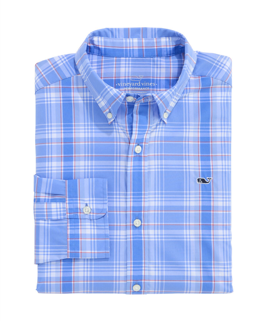 OUTLET Performance Nylon Plaid Shirt