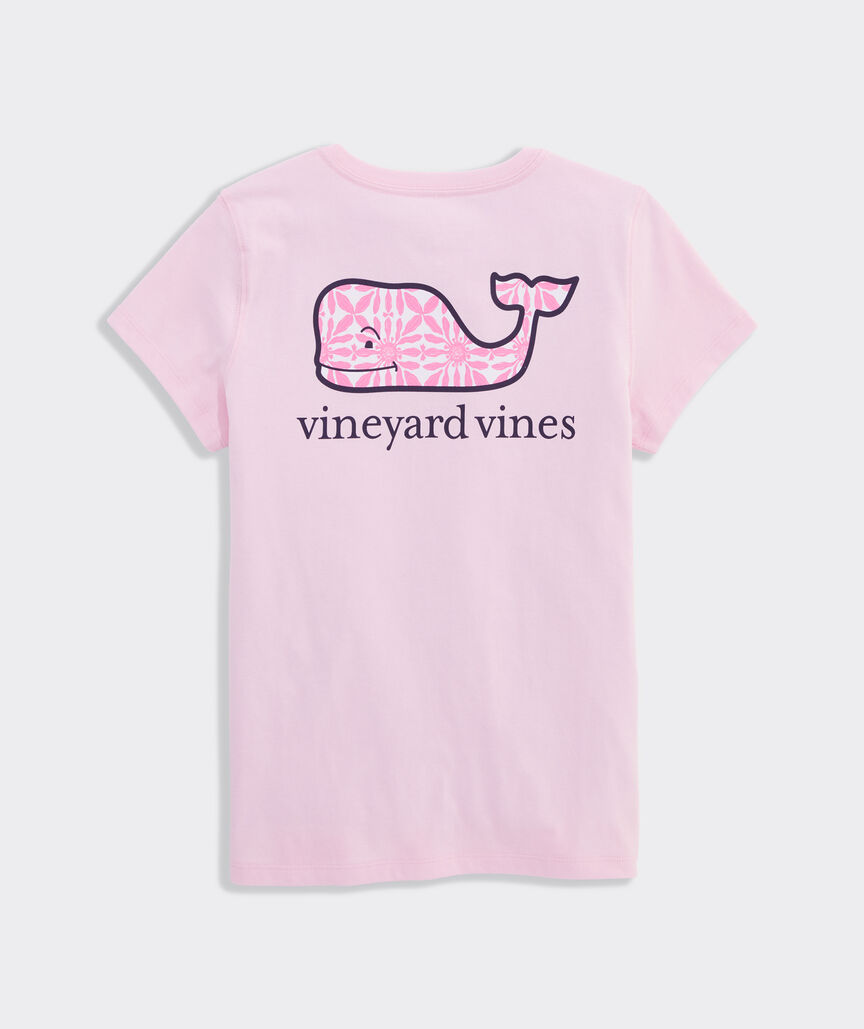 Girls' Haven Tile Whale Fill Short-Sleeve Pocket Tee
