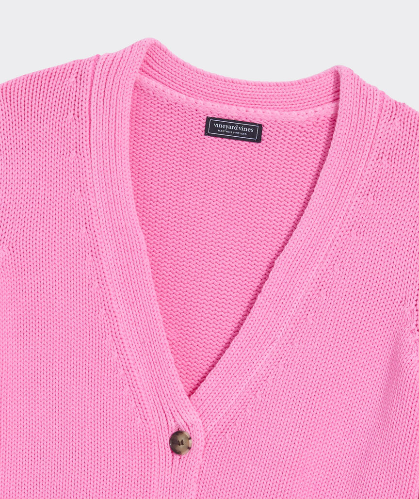 Katie Cotton Garment-Dyed Cardigan