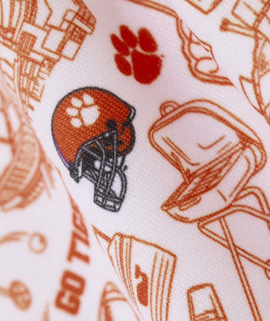 Clemson University Men's Printed Sankaty Polo