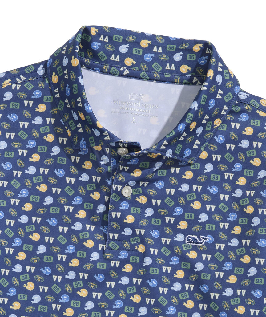 OUTLET Boys' Football Toss Performance Polo