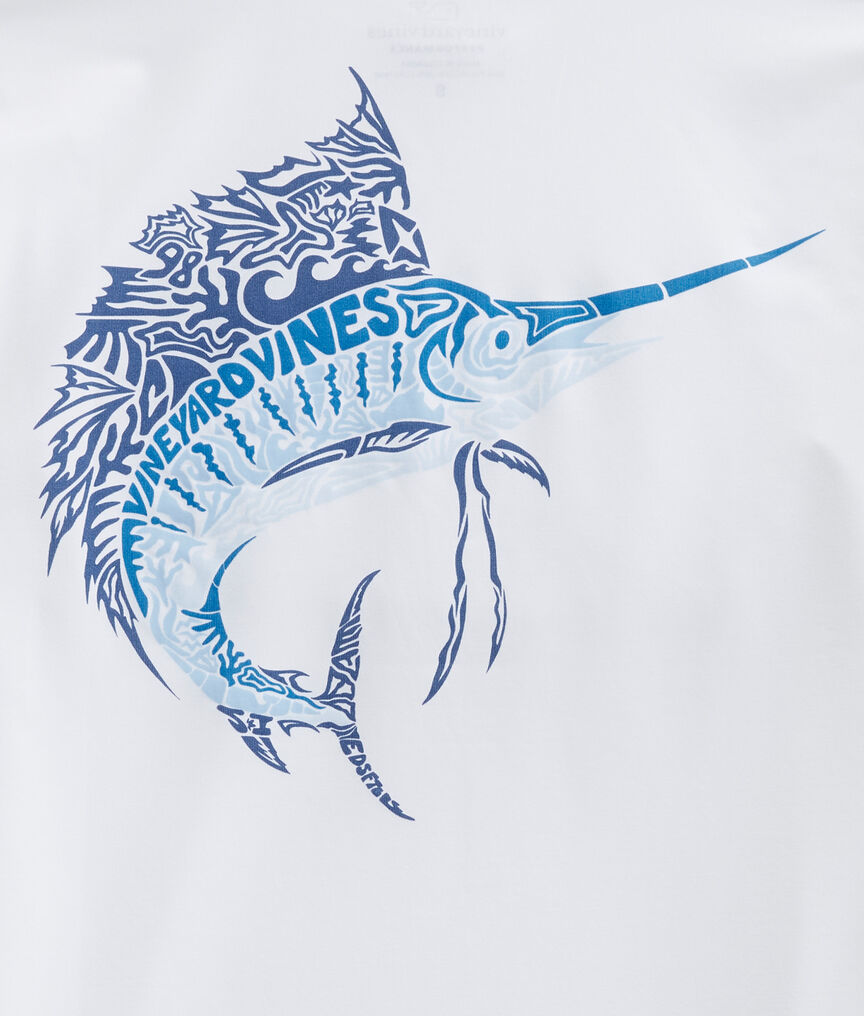 Boys' Long-Sleeve Sailfish Icon Fill Rashguard
