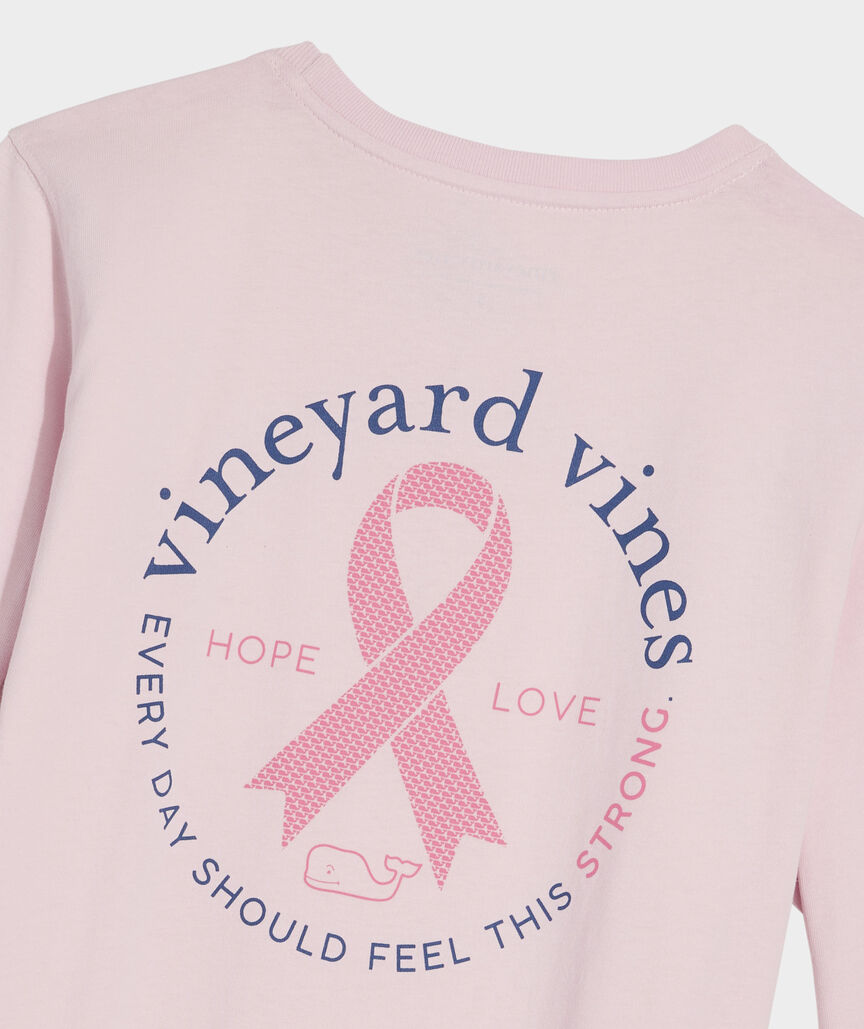 Women's Breast Cancer Awareness Long-Sleeve Pocket Tee