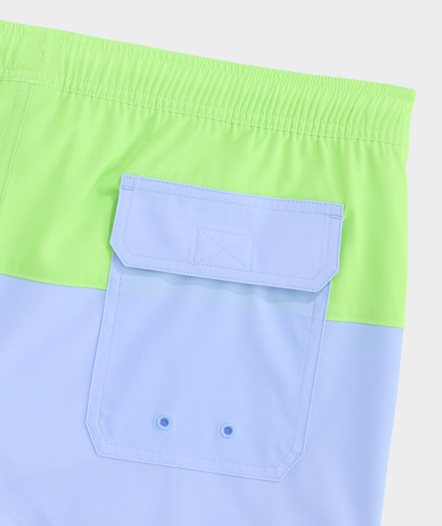 7 Inch Colorblock Chappy Swim Trunks
