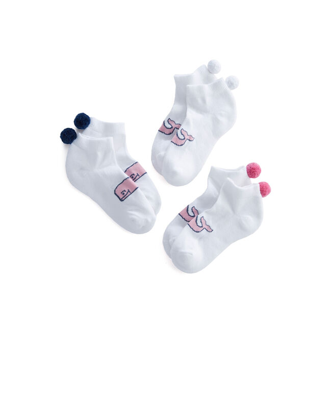 Shop Girls Pom Pom Athletic Socks at vineyard vines