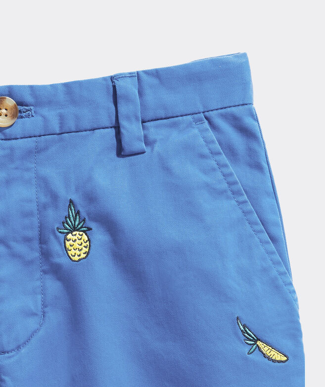 Shop Boys Pineapple Embroidered Breaker Shorts at vineyard vines