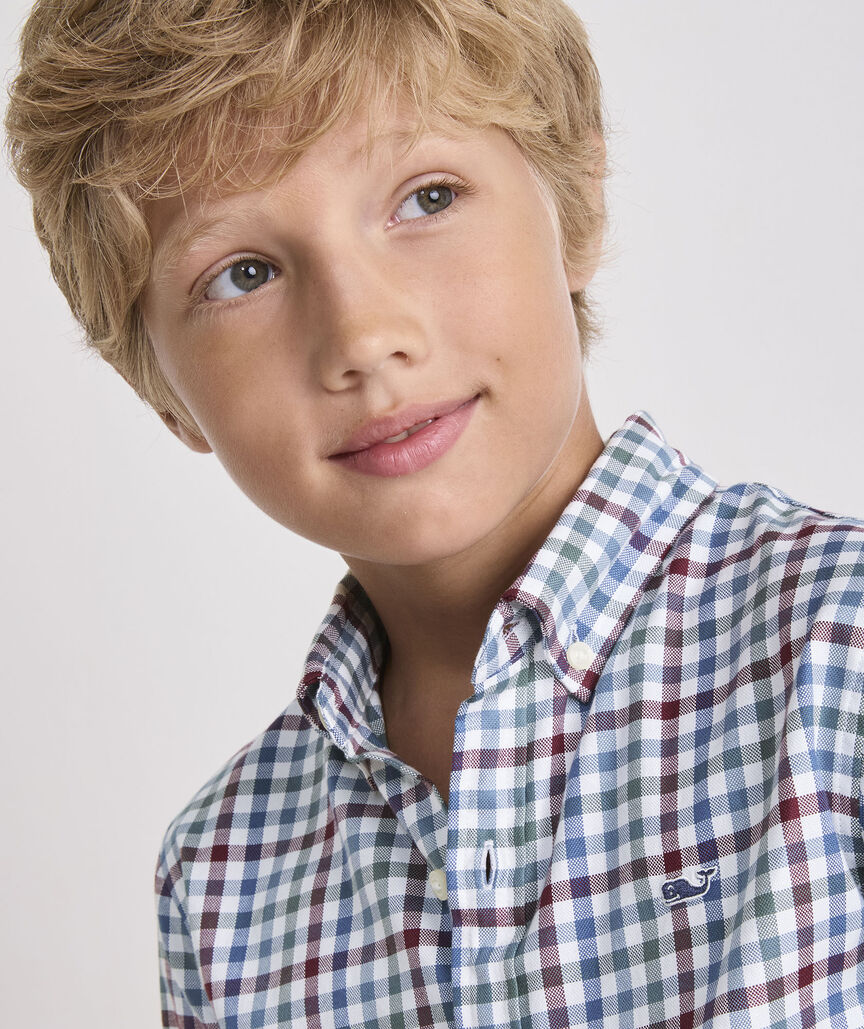 Boys' Monomoy Tattersall Oxford Shirt