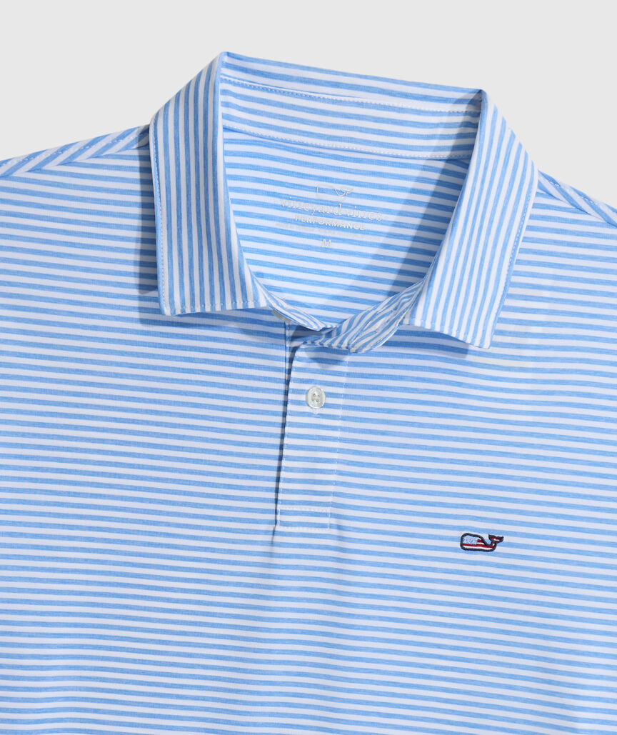 OUTLET Winstead Stripe Performance Polo
