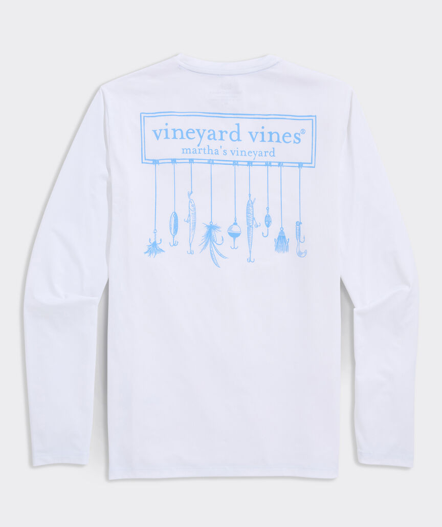 Fishing Lures Logo Box Long-Sleeve Harbor Performance Tee