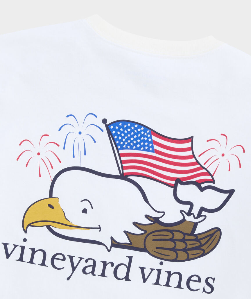 Bald Eagle Whale Short-Sleeve Pocket Tee