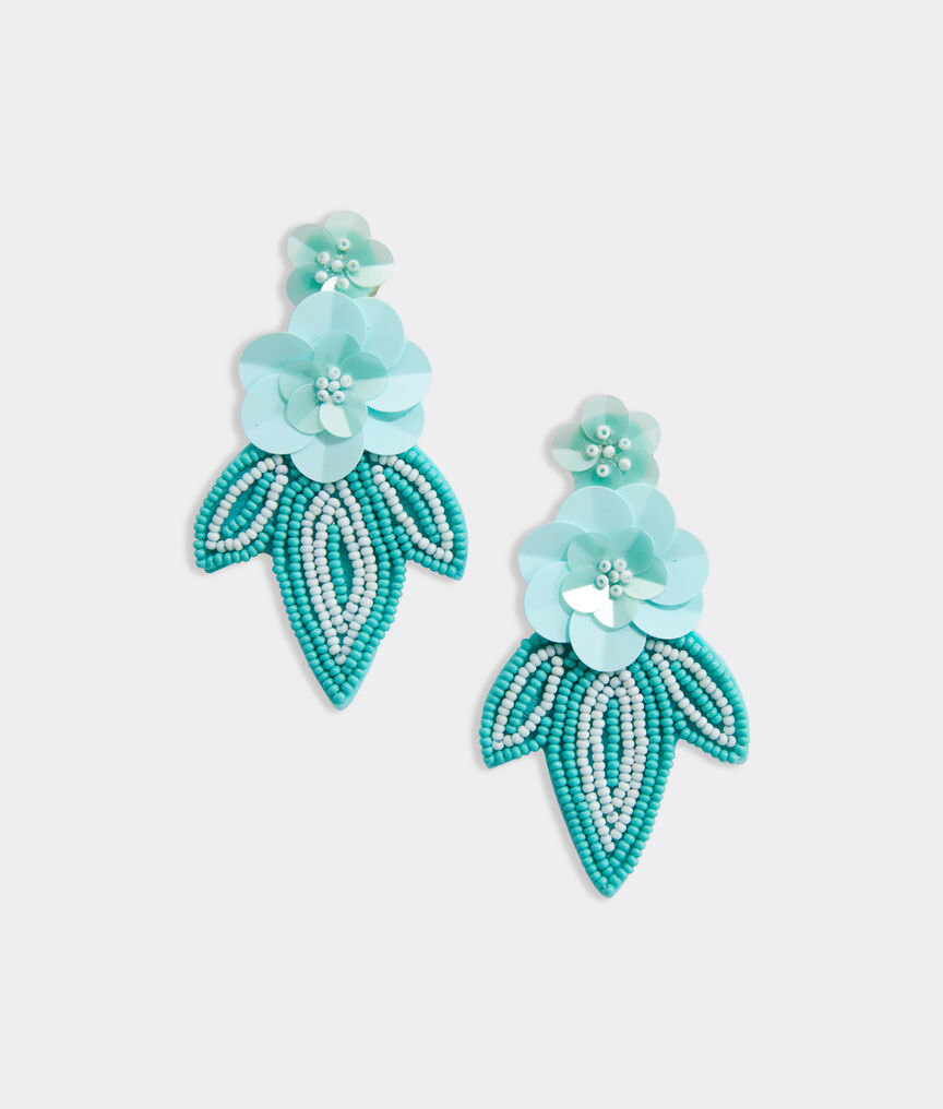 Hibiscus Floral Statement Earrings