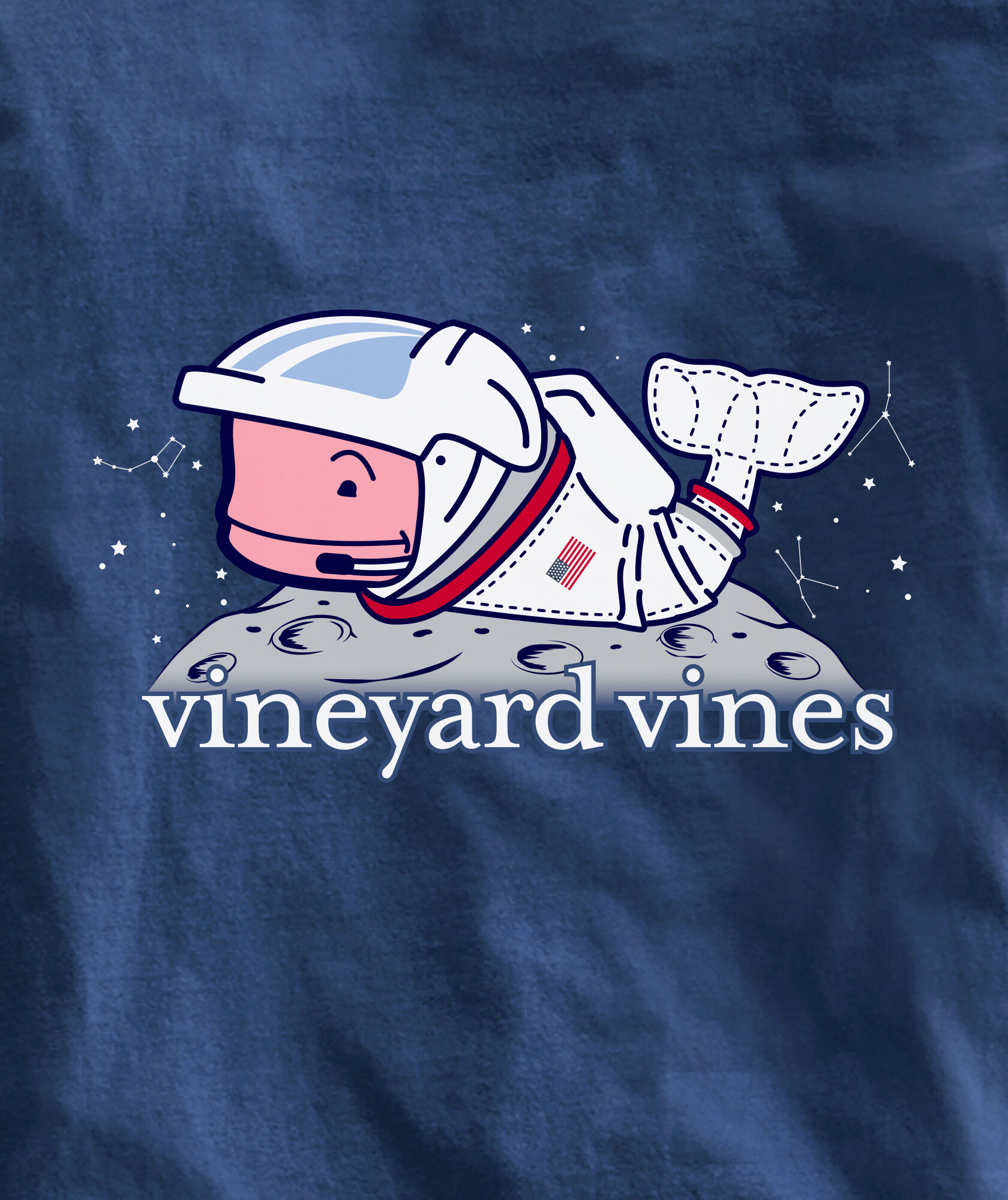 OUTLET Boys' USA Space Whale Long-Sleeve Pocket Tee