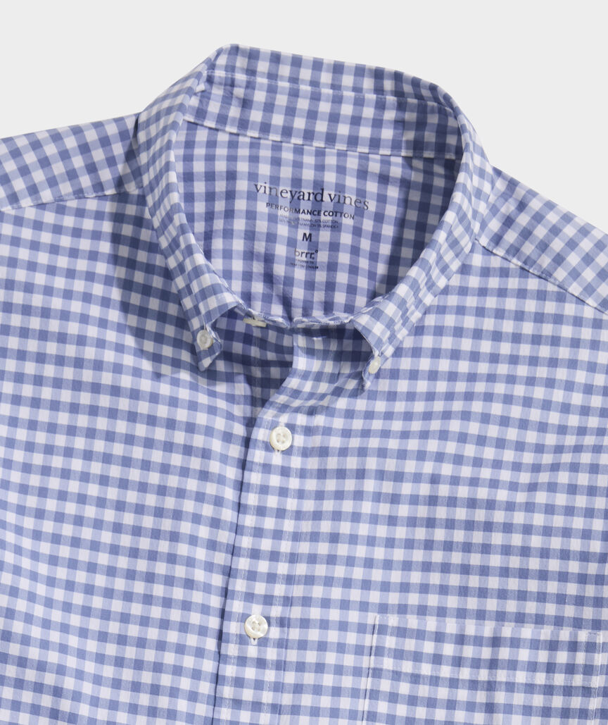 Performance Cotton Skysail Gingham Shirt