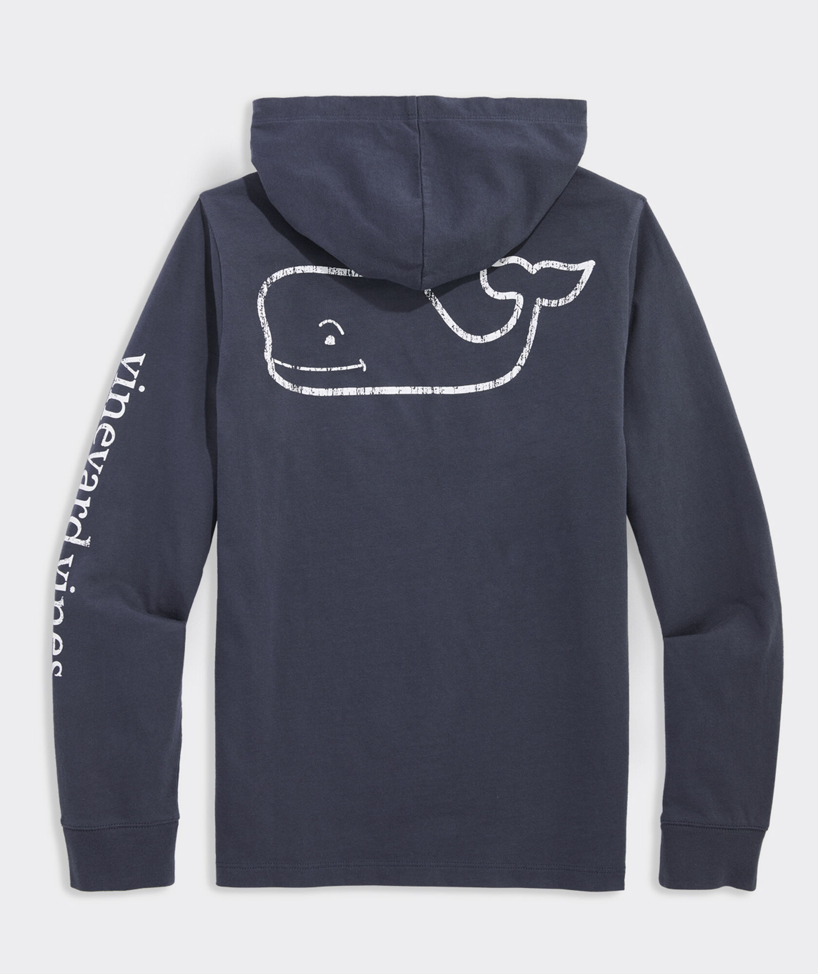 Boys' Vintage Whale Long-Sleeve Hoodie Tee