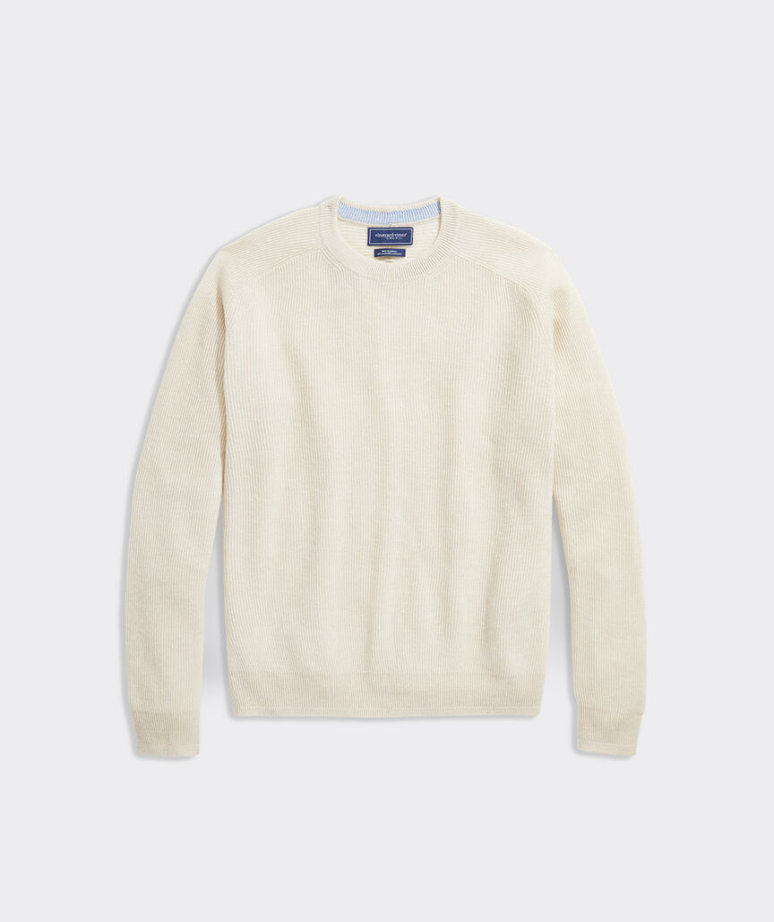 Cashmere Linen Crewneck Sweater