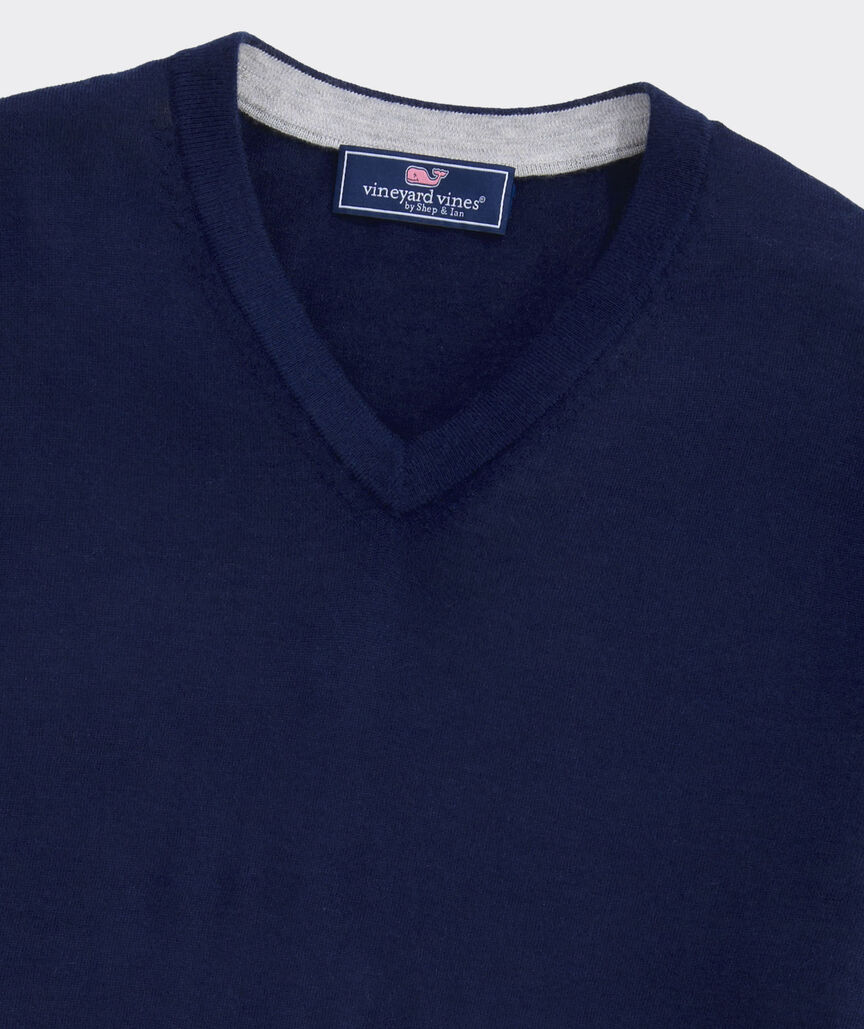 Cashmere Silk V-Neck Sweater