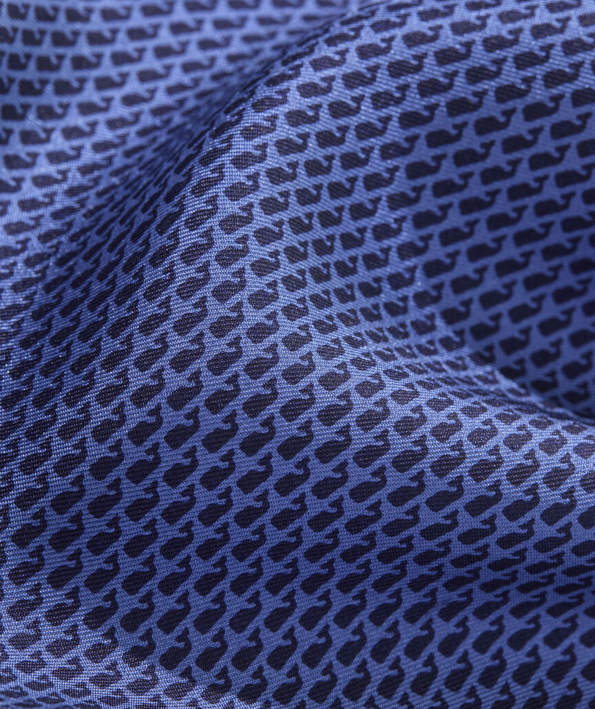Micro Whales Silk Pocket Square