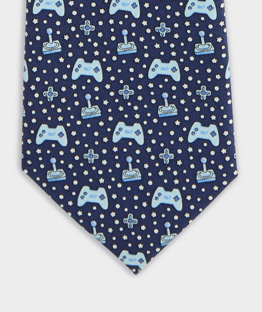 Boys' Retro Gaming Silk Tie