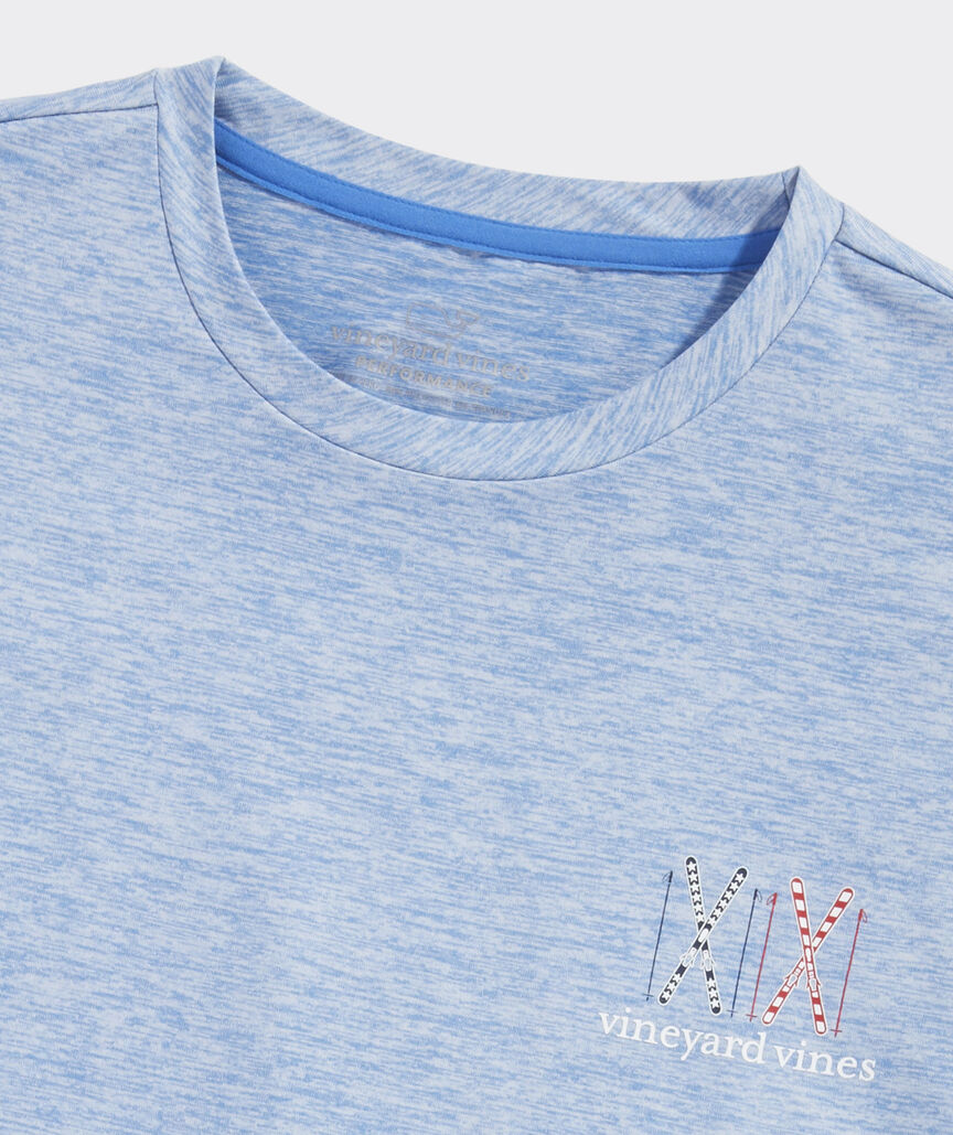 USA Skis Long-Sleeve Harbor Performance Tee