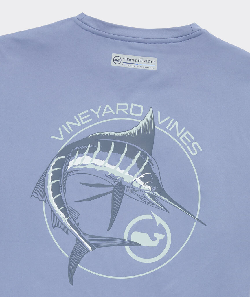 Marlin Circle Short-Sleeve Harbor Performance Tee