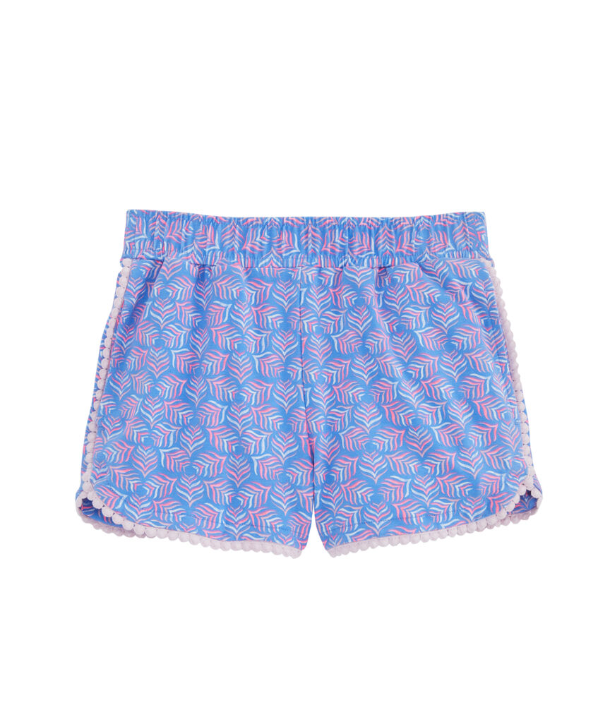 Girls Whaletail Tile Print Knit Shorts