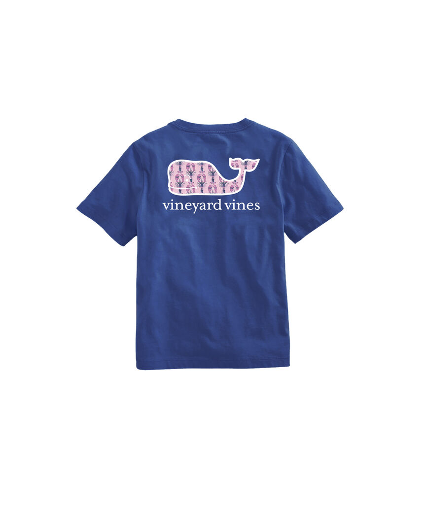 OUTLET Girls' Indigo Lobsters Short-Sleeve Pocket Tee