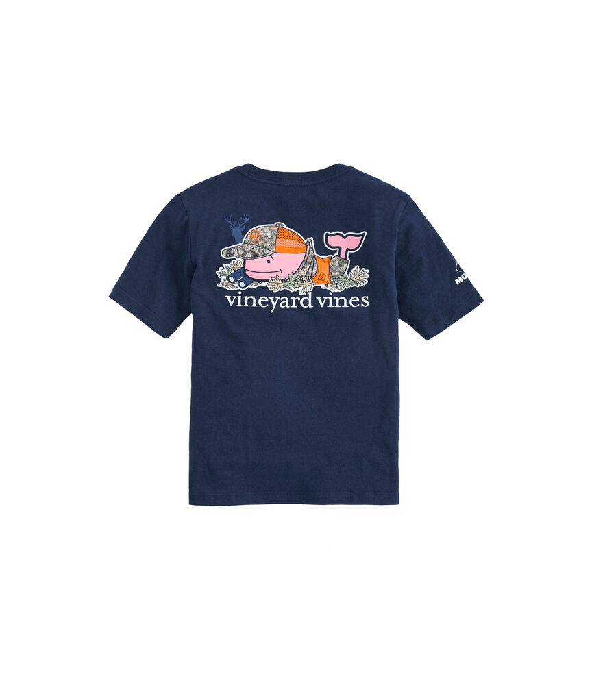 Boys Mossy Oak Deer Hunt Whale Pocket T-Shirt