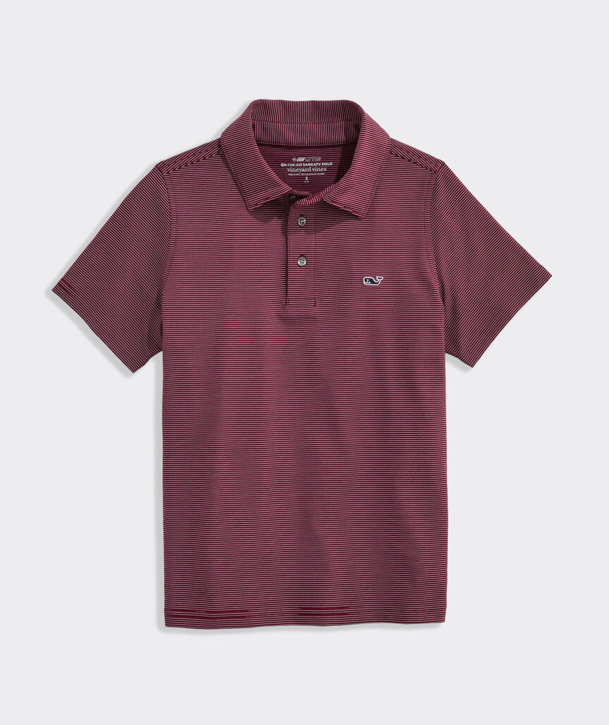 Boys' Performance St. Jean Stripe Sankaty Polo