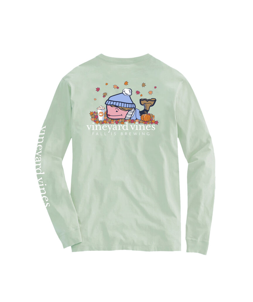 OUTLET Fall Favorites Whale Long-Sleeve Pocket Tee