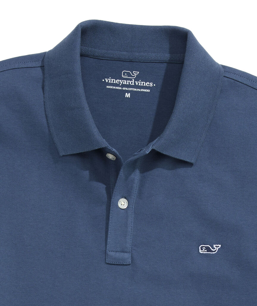 OUTLET Long-Sleeve Pique Polo