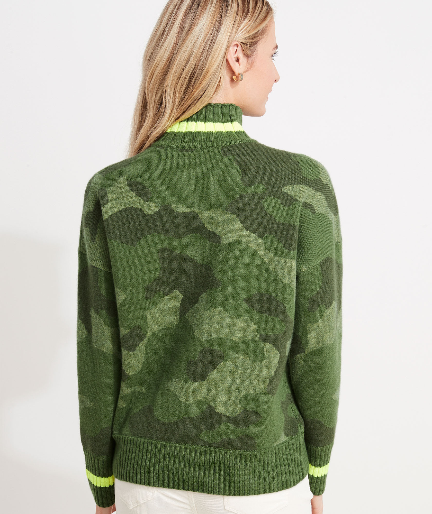 Blue Camo Mockneck Sweatshirt